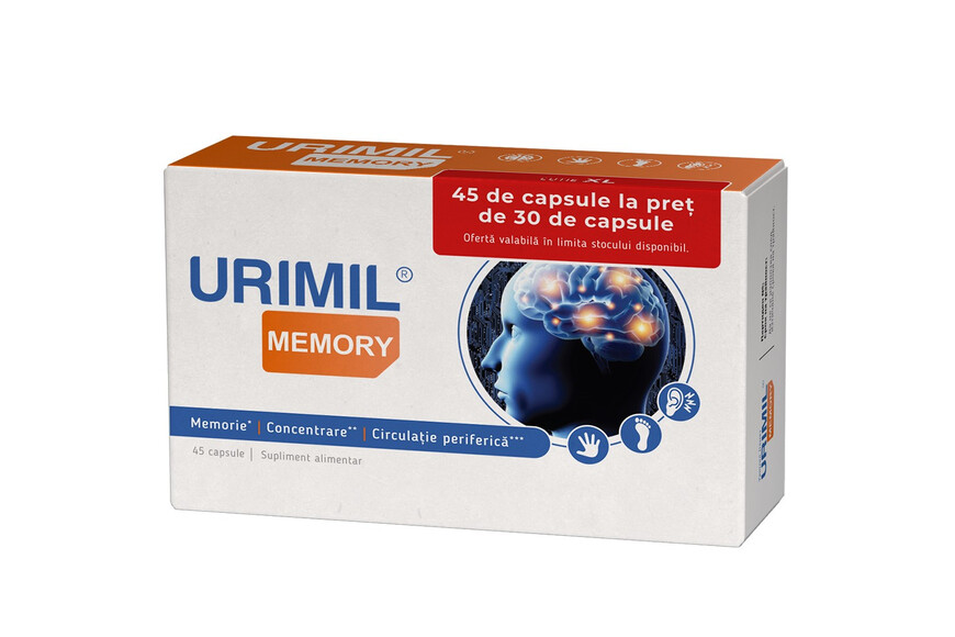 Urimil Memory, 45 capsule, NaturPharma