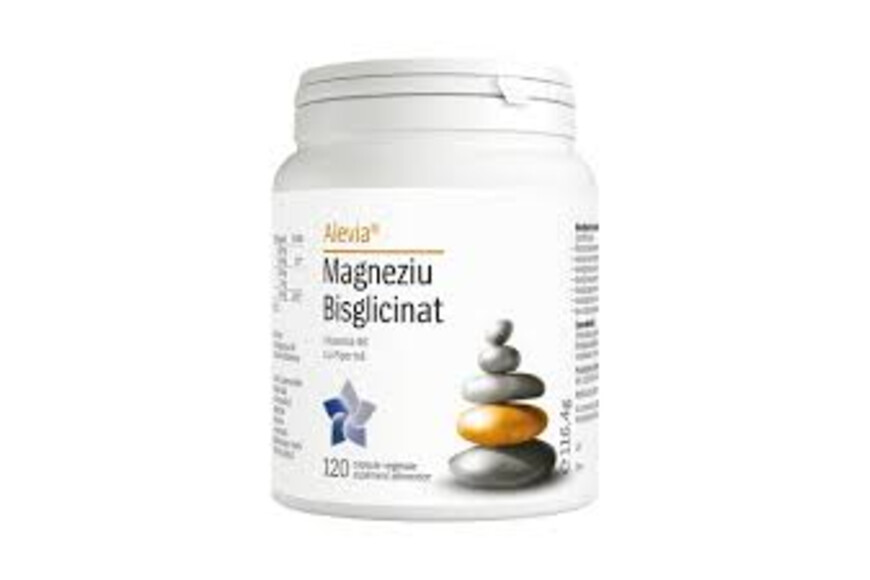 Magneziu Bisglicinat 120 capsule vegetale, Alevia