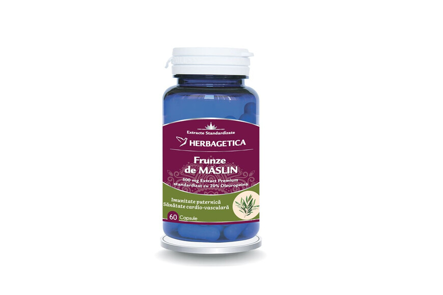 Frunze de maslin, 60 capsule, Herbagetica
