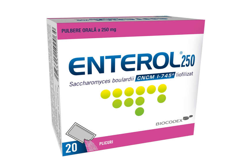 Enterol, 250 mg, 20 plicuri, Biocodex