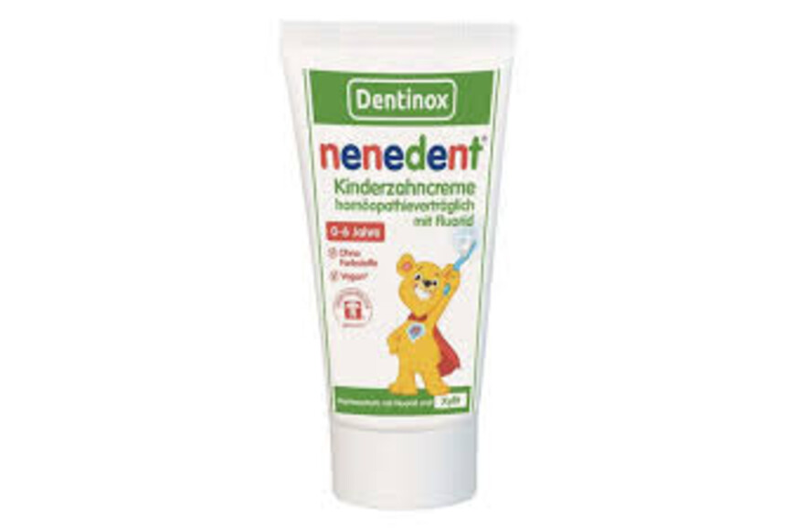 Nenedent Pasta de dinti cu fluor  Homeopata pentru copii, 0-6ani, 50ml, Dentinox