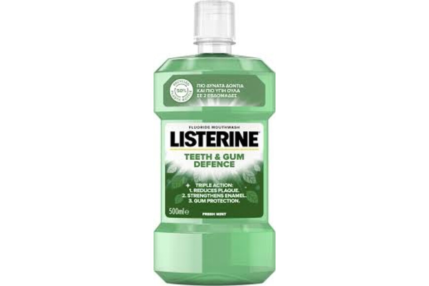 Apa de gura Teeth & Gum Defence Mild Taste, 500 ml, Listerine