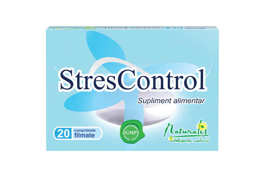 StresControl, 20 comprimate, Naturalis
