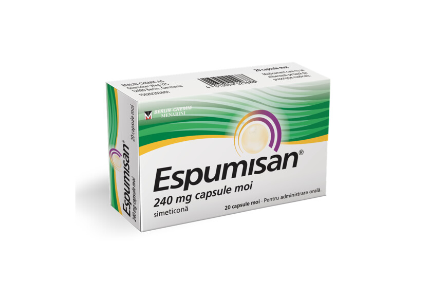 Espumisan, 240 mg, 20 capsule moi, Berlin-Chemie