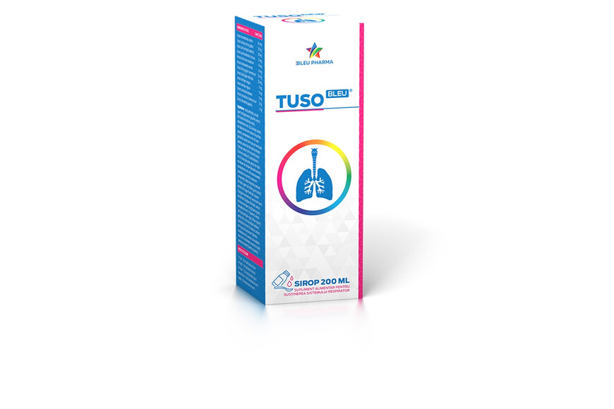 Sirop Tuso Bleu, 200 ml, Bleu Pharma