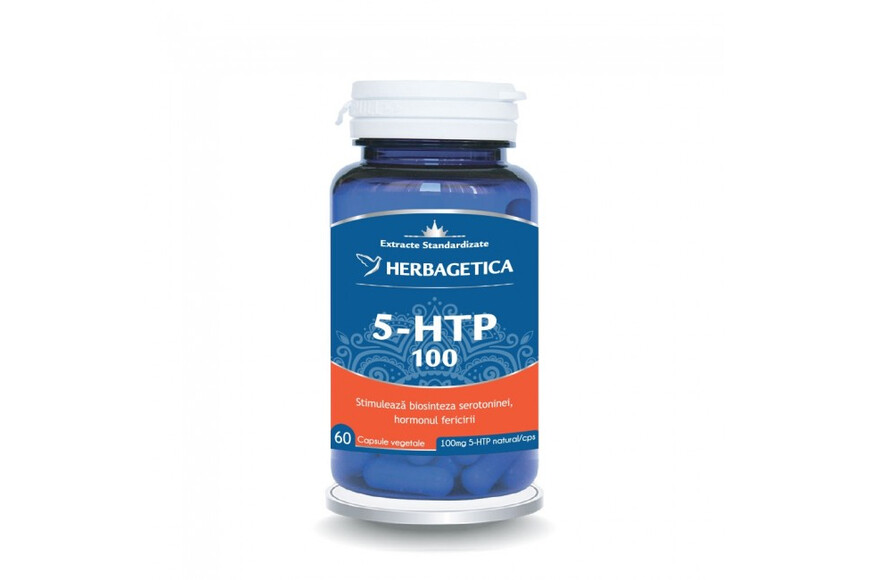 5 HTP 100, 60 capsule, Herbagetica
