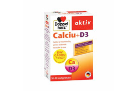 Calciu+D3 pentru oase și mușchi, 30+ 10 comprimate, Doppelherz