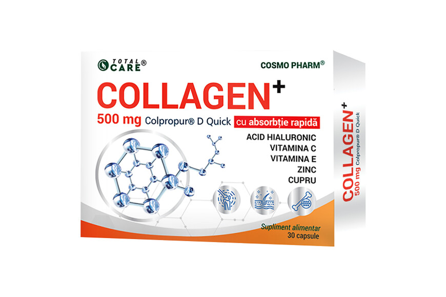 Collagen+ Fortigel B, 500 mg, 30 capsule, Cosmo Pharm