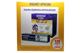 Pachet Proenzi Artrostop Intensiv 120 tablete + Crema Artrostop Rapid cadou, Walmark