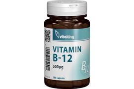 Vitamina B12 (cianocobalamina) 500 mcg, 100 capsule, Vitaking