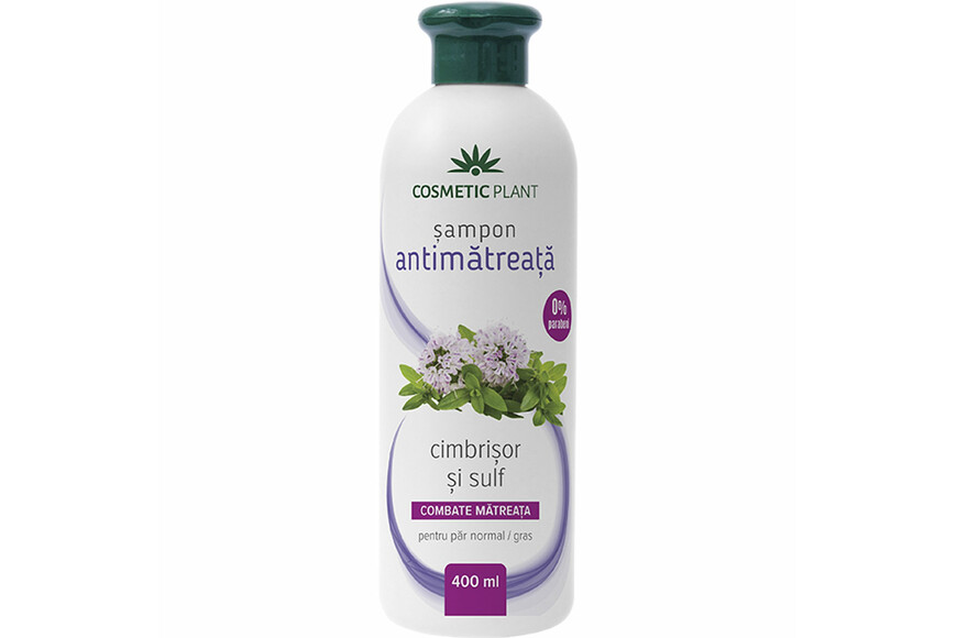 Sampon Antimatreata cu Cimbrisor si Sulf, 400ml, Cosmetic Plant