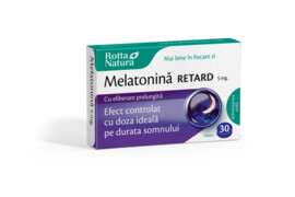 Melatonina Retard 5mg, 30 comprimate, Rotta Natura