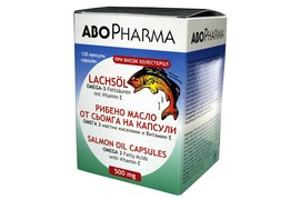 Omega 3 ulei de somon 500 mg si vitamina E, 120 capsule, Abo Pharma 