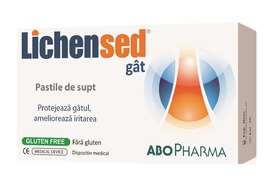 Pastile de supt Lichensed, 16 pastile, ABOPharma 