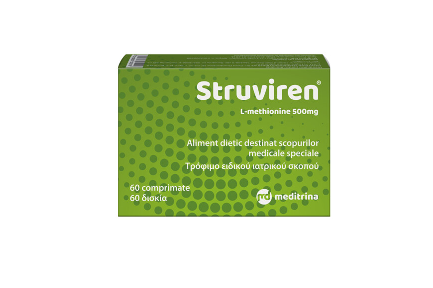 Struviren, 500 mg, 60 comprimate, Meditrina Pharmaceuticals