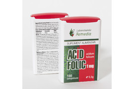 Acid Folic 1mg, 100 comprimate, Remedia 