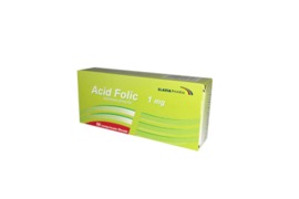Acid Folic 1 mg, 50 comprimate, Slavia Pharm