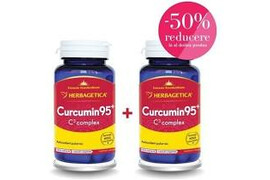 Curcumin 95 C3 Complex Oferta -50%, 60+60 capsule, Herbagetica