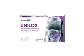 Unilox Digest Uno, 30 comprimate guma de mestecat, Solacium Pharma 