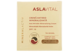 Crema antirid mineralizantă SPF 10, 50 ml,Aslavital Mineralactiv