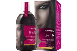 Beautin Collagen 500ml Acid Hialuronic Capsuni Si Vanilie