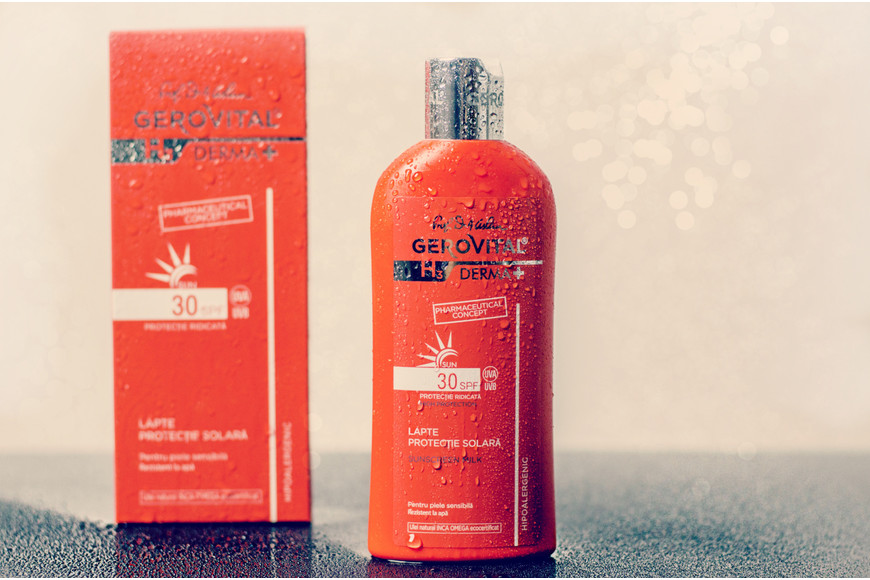  Loțiune protecție solară SPF 30, 150 ml, Gerovital Sun