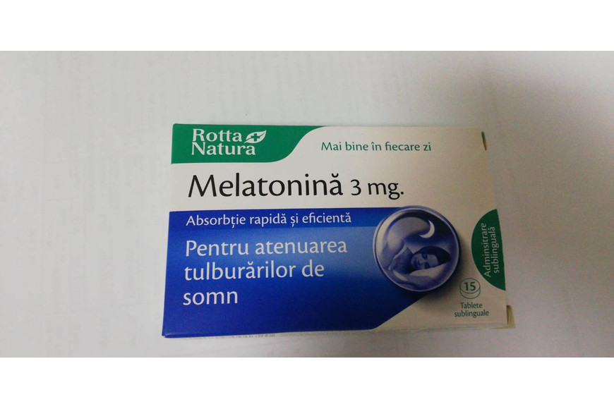 Melatonina 3mg, 15 comprimate, Rotta