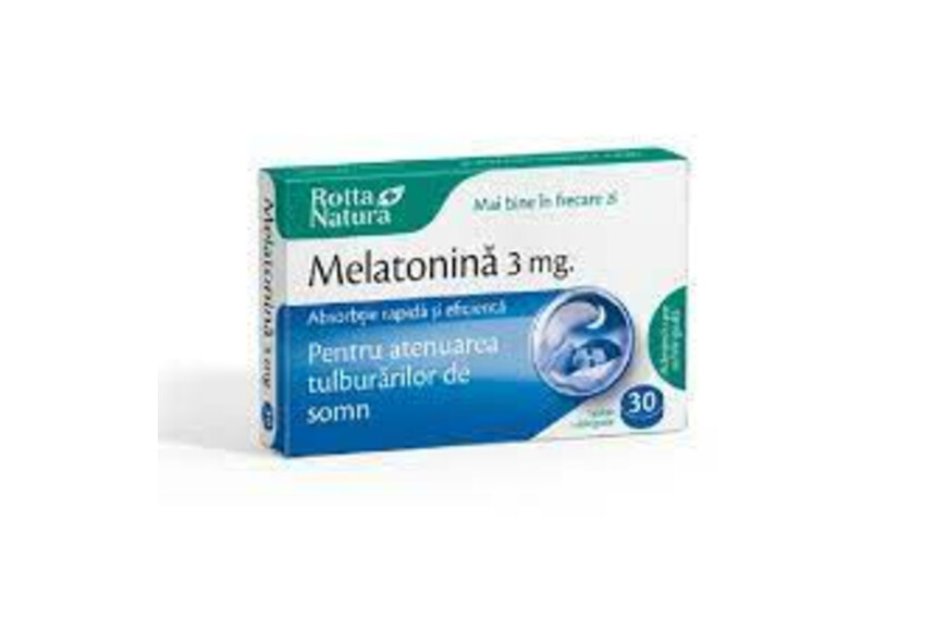 Melatonina 3mg, 30 comprimate, Rotta