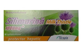 Silimarina Milk Thistle 1000mg, 30 comprimate, Terapia