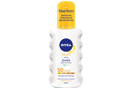 Spray protectie solara Sun Pure & Sensitive SPF 50, 200 ml, Nivea 