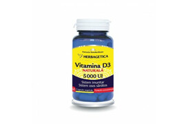 Vitamina D3 5000 UI, 30 capsule, Herbagetica