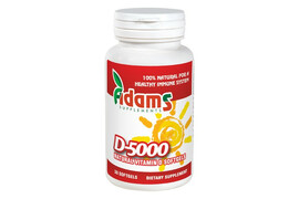 Vitamina D-5000, 30 capsule, Adams Vision