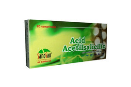 Acid Acetilsalicilic 500mg, 20 comprimate, Sanosan 