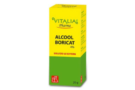 Alcool Boricat 4%, Antiseptic local-auricular x20g, Vitalia
