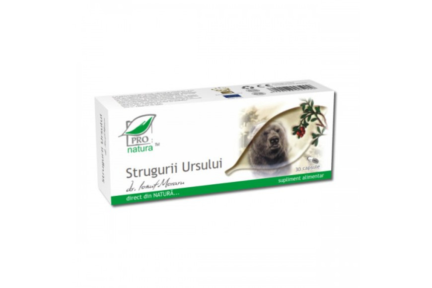 Strugurii Ursului 30 capsule, Pro Natura