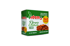Zinc 15mg, oferta 30+30 tablete, Adams Vision